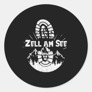 Hiker Zell Am See Sheimerburger Land Vacation Classic Round Sticker