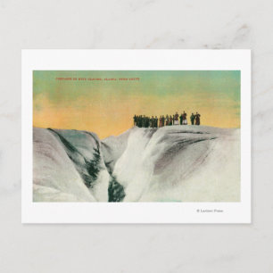 Hikers on Muir Glacier, AlaskaMuir Glacier, AK Postcard
