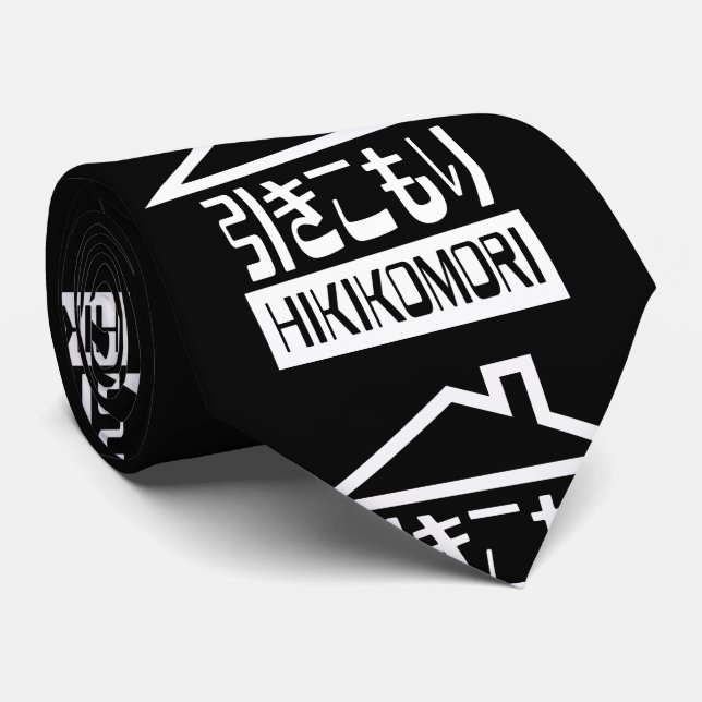 Hikikomori 引きこもり Japanese Recluse Tie (Rolled)