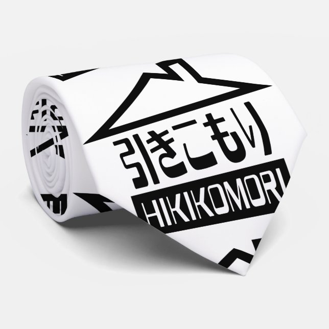 Hikikomori 引きこもり Japanese Recluse Tie (Rolled)