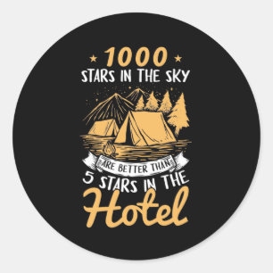 Hiking 1000 Stars In The Sky Classic Round Sticker