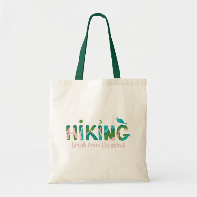 Hiking 2 Tote Bag (Front)