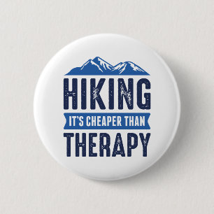 Hiking 6 Cm Round Badge