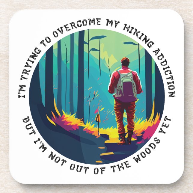 Hiking Addiction Coaster (Front)