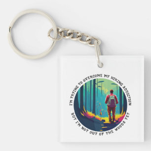 Hiking Addiction Key Ring