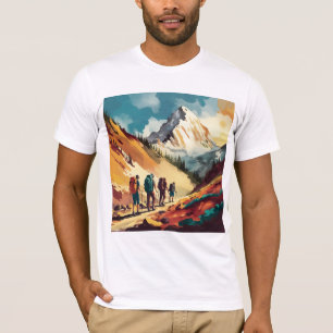 Hiking Adventure in the Mountains Backpacking T-Shirt
