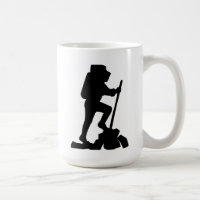 Hiking Adventure Silhouette Mug, Nature Lover Gift