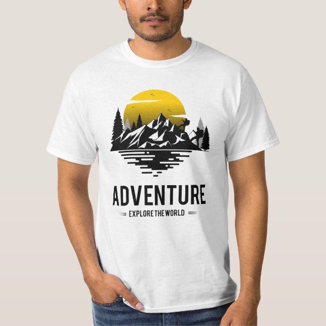 hiking adventure t shirt (Front)