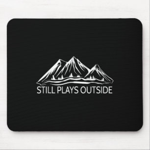 Hiking & Nature Forest Scene With Mountain Sti Mouse Pad