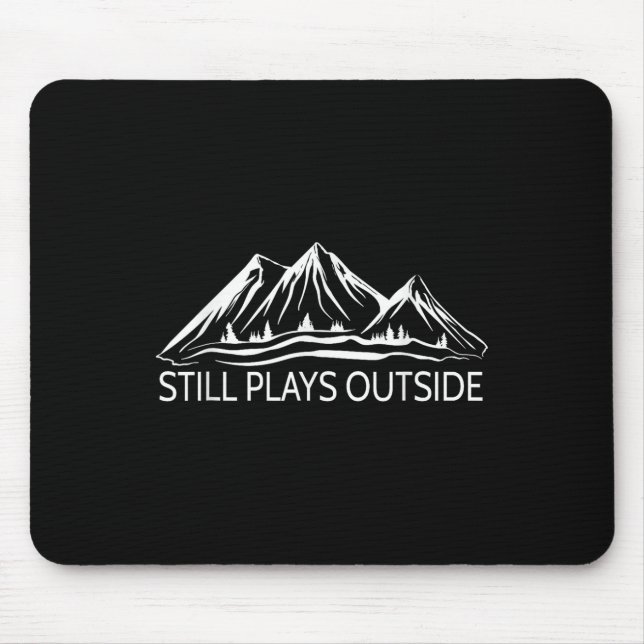 Hiking &amp; Nature Forest Scene With Mountain Sti Mouse Pad (Front)