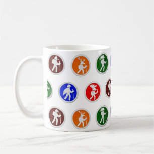 Hiking Animal Trail Markers Coffee Mug