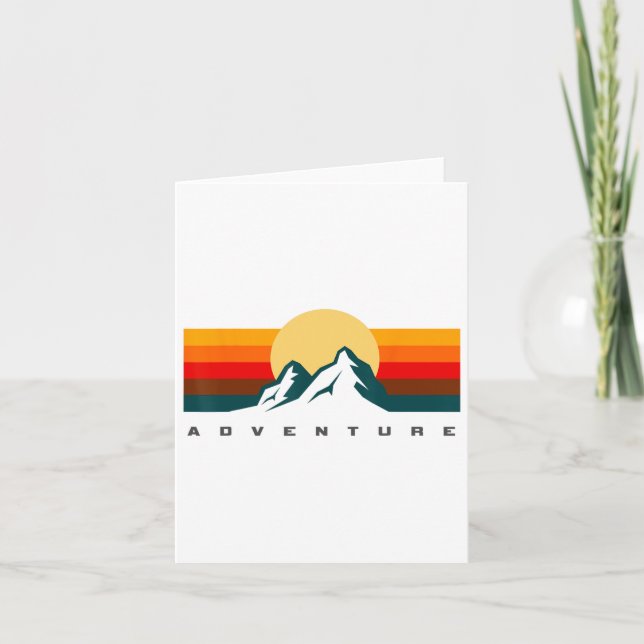 Hiking Apparel - Outdoor Camping Backpacking Hikin Card (Front)