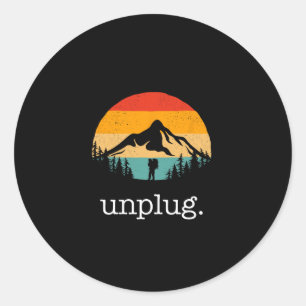 Hiking Apparel - Outdoor Camping Backpacking Hikin Classic Round Sticker