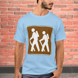 Hiking Area Symbol Activity Sign T-Shirt