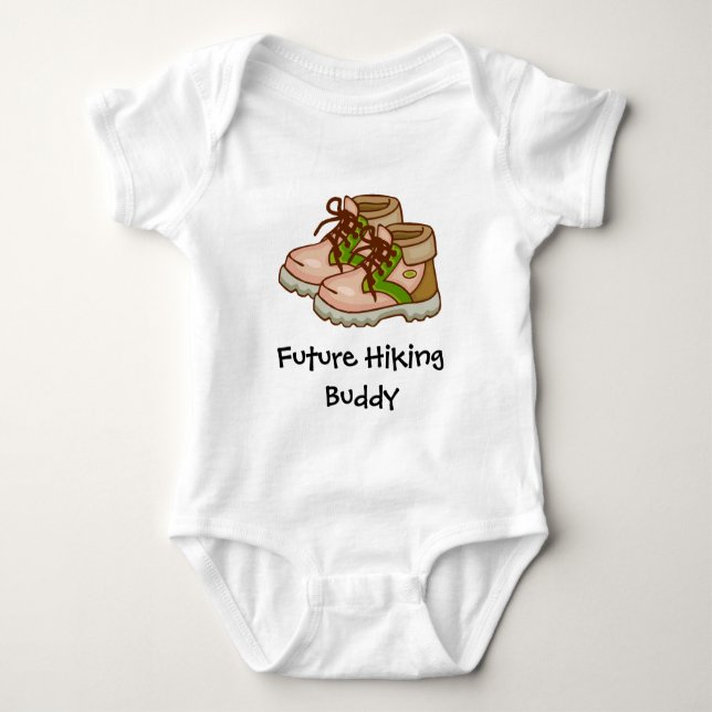 Hiking Baby Bodysuit, Outdoor Adventure Bodysuit (Front)