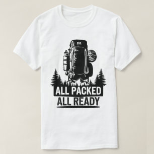 Hiking Backpack Adventure Graphic Outdoors T-Shirt