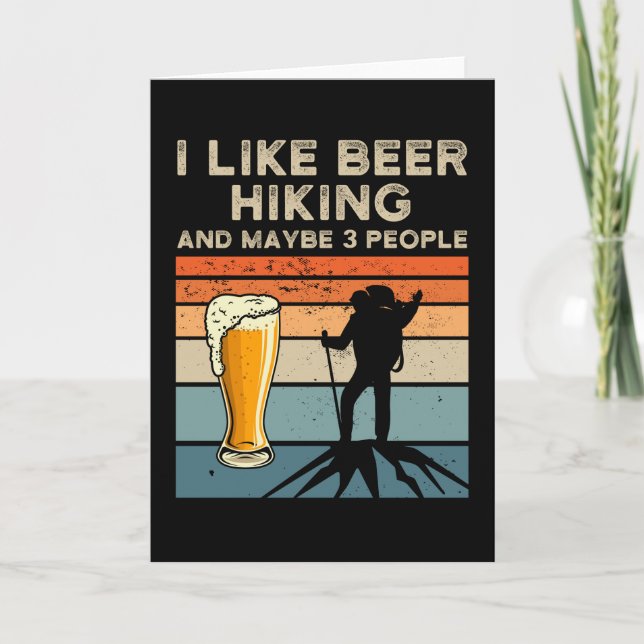Hiking Beer Hiker Gift Card (Front)