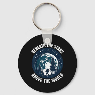 Hiking. Beneath The Stars Key Ring