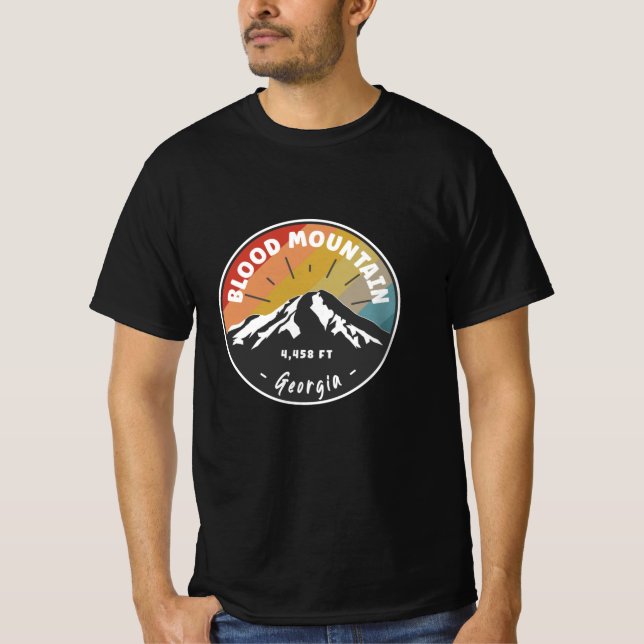Hiking Blood Mountain Georgia T-Shirt (Front)