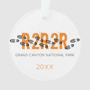 Hiking Boots Grand Canyon R2R2R Arizona PHOTO Ornament