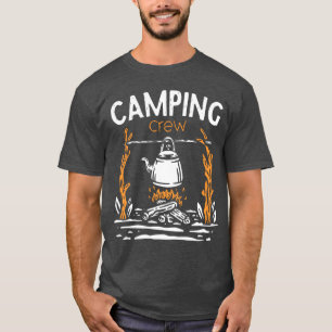 Hiking Camp Matching Campfire Camping Crew friend T-Shirt