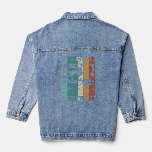 Hiking Camp Protect Our National Park  Denim Jacket