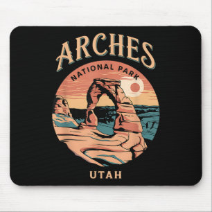 Hiking Camping Adventure Explorer Arches National Mouse Pad