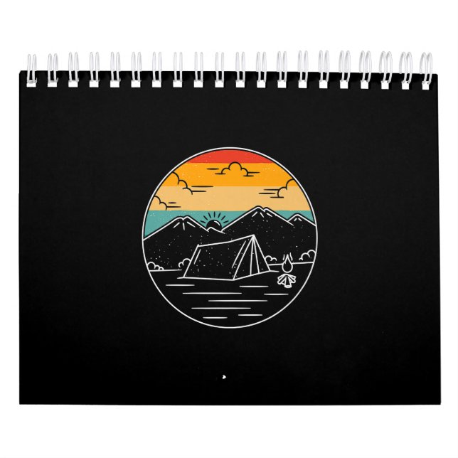 Hiking Camping Apparel - Hiking Camping Premium Calendar (Cover)