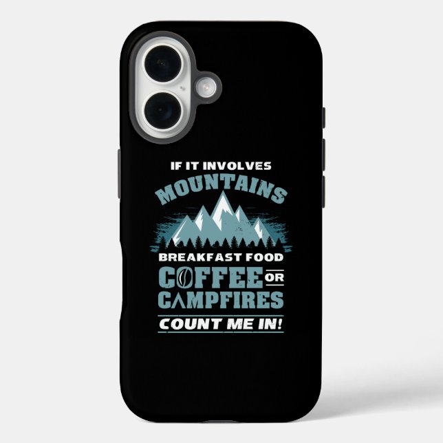 Hiking Camping Coffee Case-Mate iPhone Case (Back)