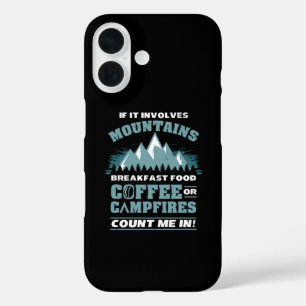 Hiking Camping Coffee iPhone 16 Case