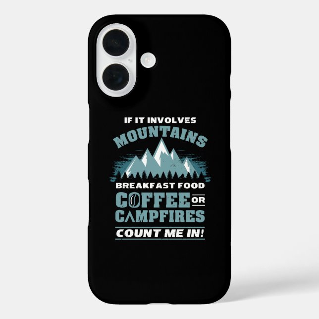 Hiking Camping Coffee Case-Mate iPhone Case (Back)