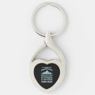 Hiking Camping Coffee Key Ring