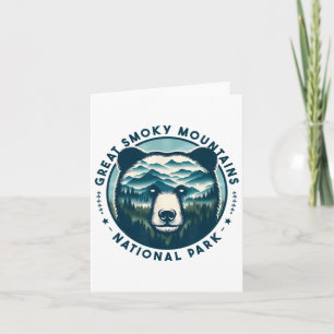 Hiking Camping Great Smoky Mountains National Park Card