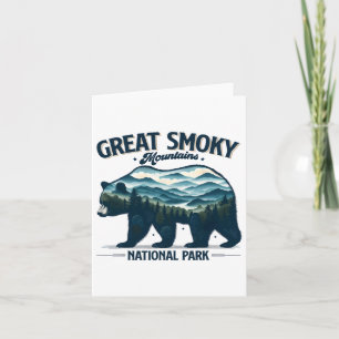 Hiking Camping Great Smoky Mountains National Park Card