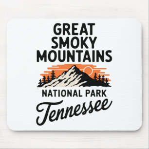 Hiking Camping Great Smoky Mountains National Park Mouse Pad