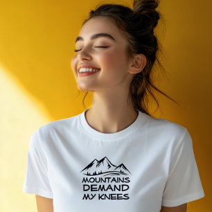 Hiking camping humor black T-Shirt