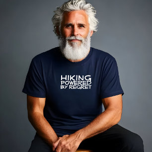 Hiking camping humor black T-Shirt