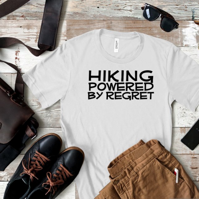 Hiking camping humor black T-Shirt (Creator Uploaded)