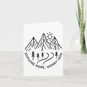 Hiking Camping Mountain Travel Adventure - Vanlife Card