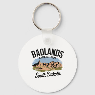 Hiking Camping Scenic South Dakota Badlands Nation Key Ring