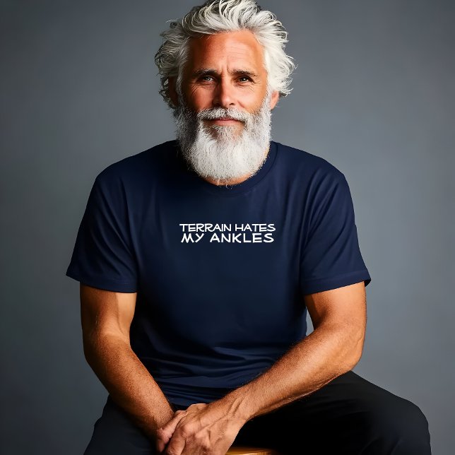 Hiking camping trekking humor black T-Shirt (Creator Uploaded)