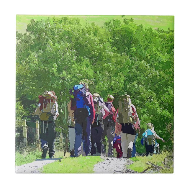 HIKING CERAMIC TILE (Front)