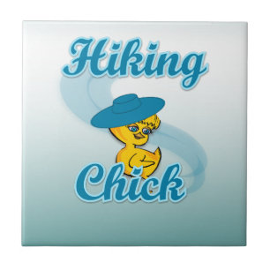Hiking Chick #3 Ceramic Tile