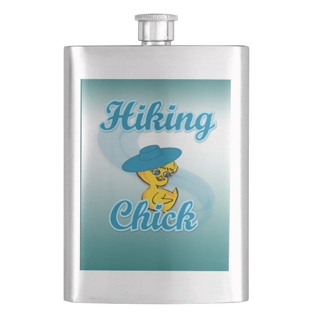 Hiking Chick #3 Hip Flask (Front)