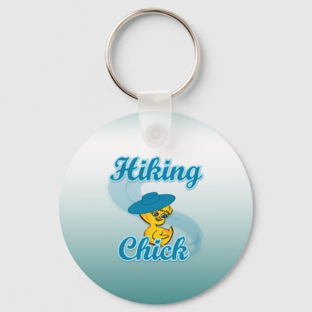Hiking Chick #3 Key Ring (Front)
