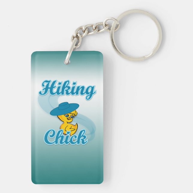 Hiking Chick #3 Key Ring (Back)
