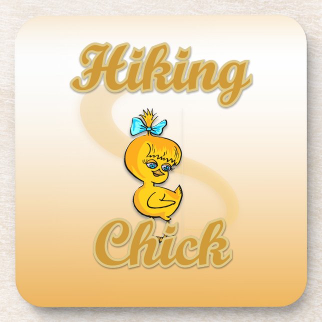 Hiking Chick Coaster (Front)