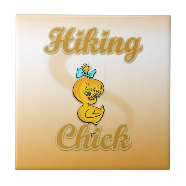 Hiking Chick Tile (Front)
