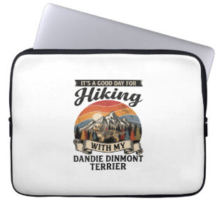 Hiking Dandie Dinmont Terrier Dog Mountain Retro S Laptop Sleeve