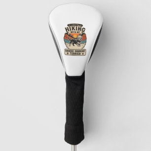 Hiking Dandie Dinmont Terrier Dog Mountain Sunset Golf Head Cover
